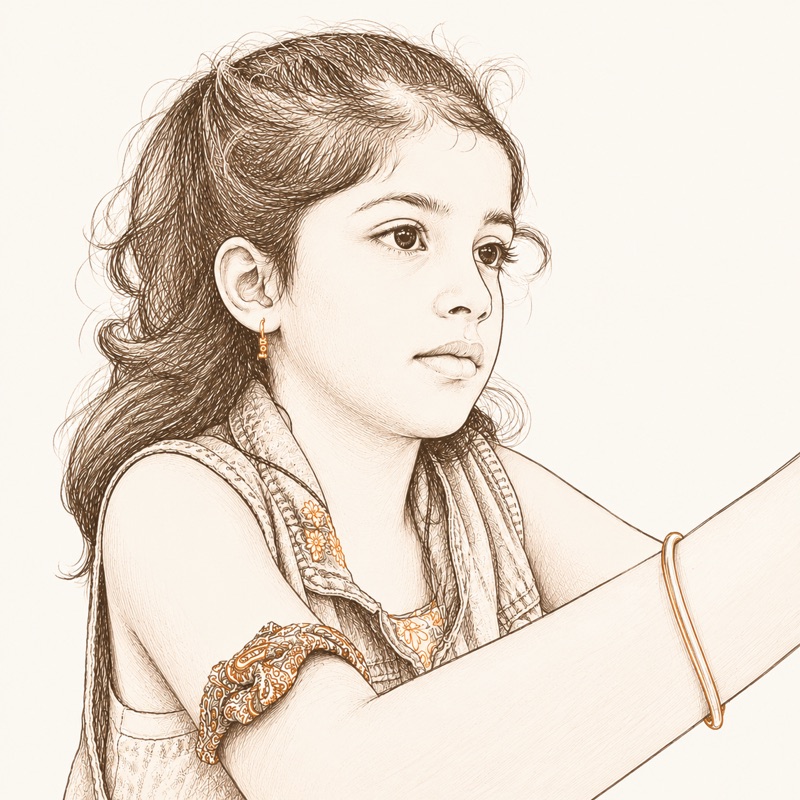 Insiya — illustrated portrait